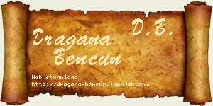 Dragana Bencun vizit kartica